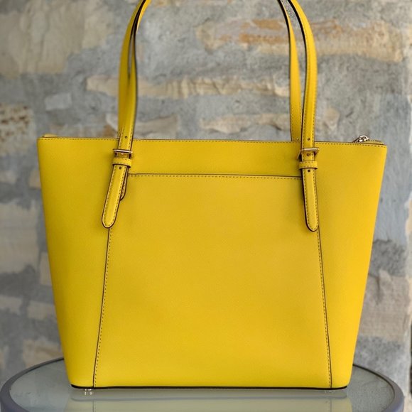 NWT Michael Kors Large Ciara tote handbag yellow - Picture 2 of 6